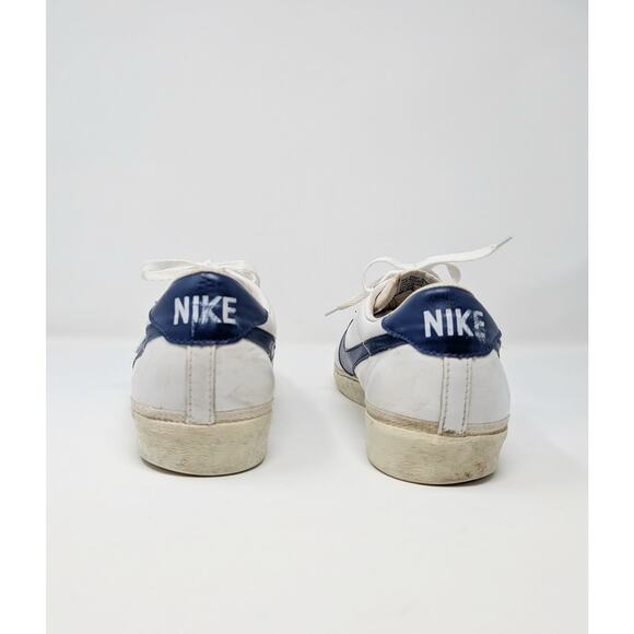 Vintage Nike Leather Bruin Leather White Blue Shoes Korea Men\'s Size 13 main image 12